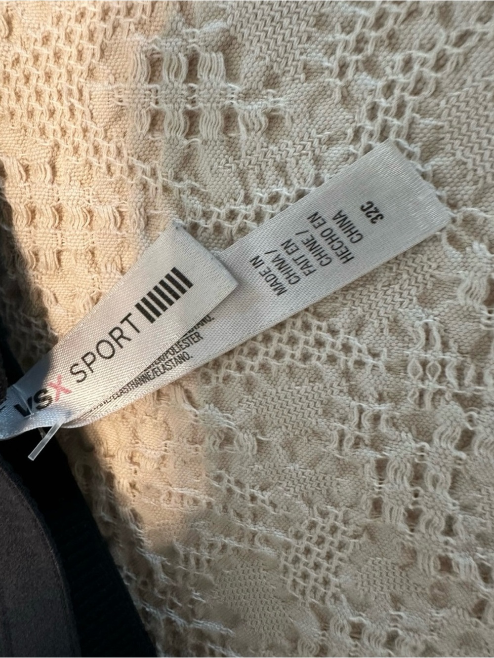 Victoria's Secret VSX Sport Heathered Black & Gray Racerback Sports Bra 32C - Picture 9 of 9